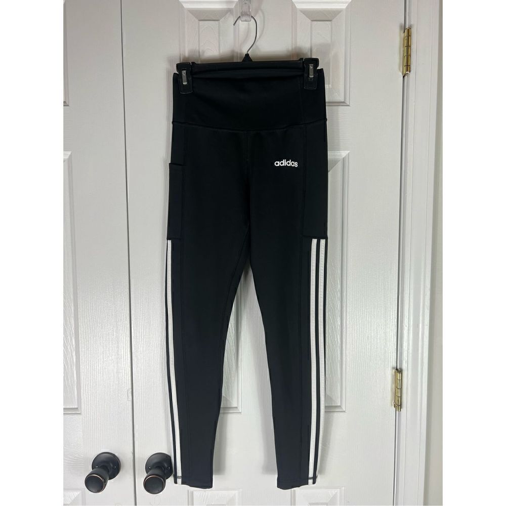 Adidas Womens Climalite Black Leggings Size Small